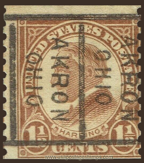 US 1925 Warren Gamaliel Harding (1865-1923) Coil 1�c. Michel PR261J