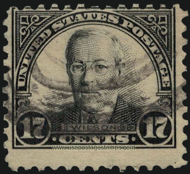 US 1925 Thomas Woodrow Wilson (1856-1924) 17c. Michel 623