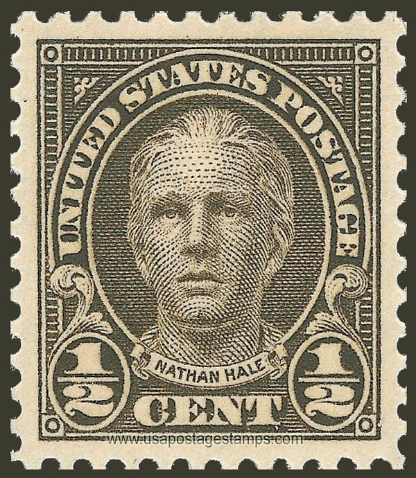 US 1925 Nathan Hale (1755-1776) �c. Scott. 551