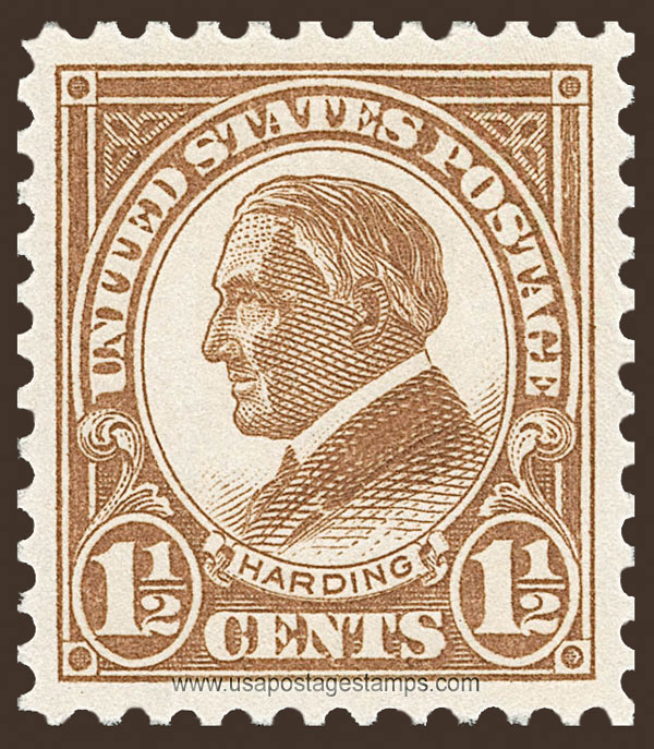 US 1925 Warren Gamaliel Harding (1865-1923) 1�c. Scott. 553