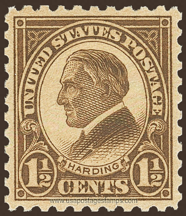 US 1925 Warren Gamaliel Harding (1865-1923) 1�c. Scott. 582
