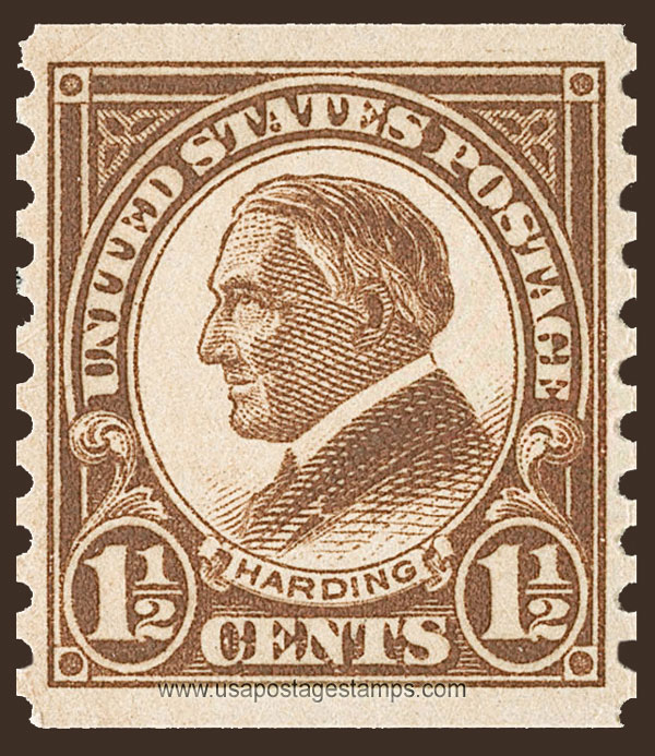 US 1925 Warren Gamaliel Harding (1865-1923) Coil 1�c. Scott. 598