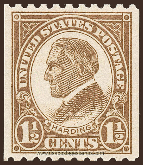 US 1925 Warren Gamaliel Harding (1865-1923) Coil 1�c. Scott. 605