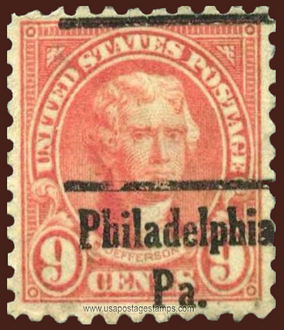 US 1926 Thomas Jefferson (1743-1826) 9c. Michel PR271C