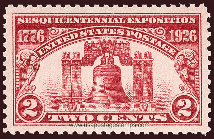 US 1926 Sesquicentennial Exposition 'Liberty Bell' 2c. Scott. 627