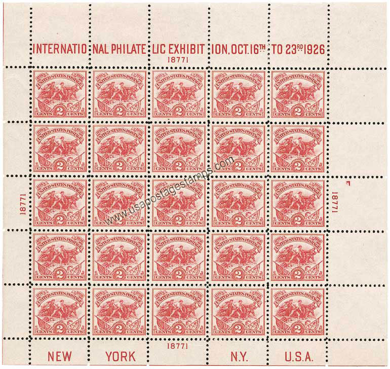 US 1926 Battle of White Plains 2c.x25 S/S Scott. 630