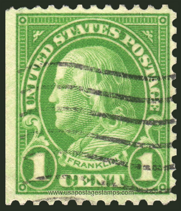 US 1927 Benjamin Franklin (1706-1790) 1c. Michel 260FDl