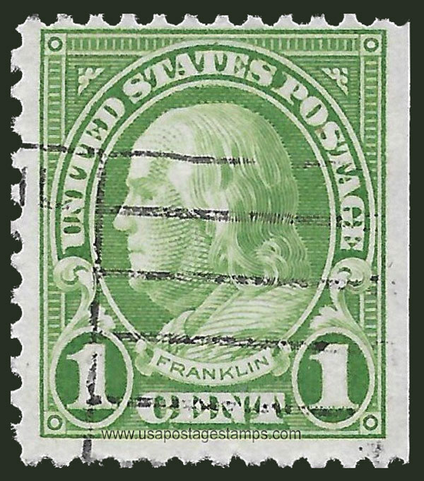 US 1927 Benjamin Franklin (1706-1790) 1c. Michel 260FDr