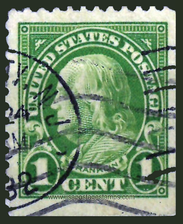 US 1927 Benjamin Franklin (1706-1790) 1c. Michel 260FEru