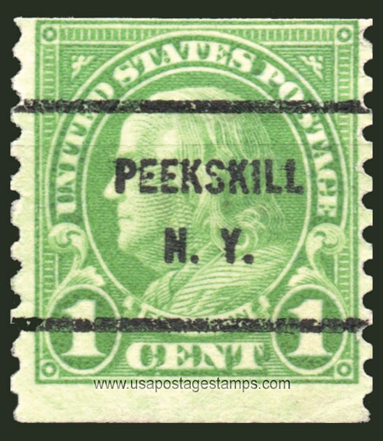 US 1927 Benjamin Franklin (1706-1790) Coil 1c. Michel PR260F