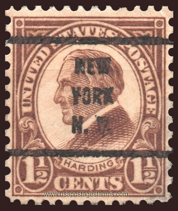 US 1927 Warren Gamaliel Harding (1865-1923) 1�c. Michel PR261F