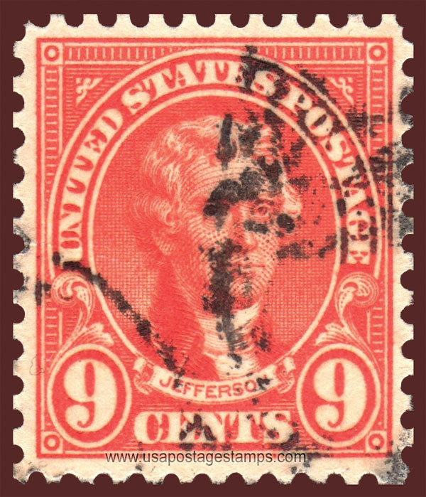 US 1927 Thomas Jefferson (1743-1826) 9c. Michel PR271F