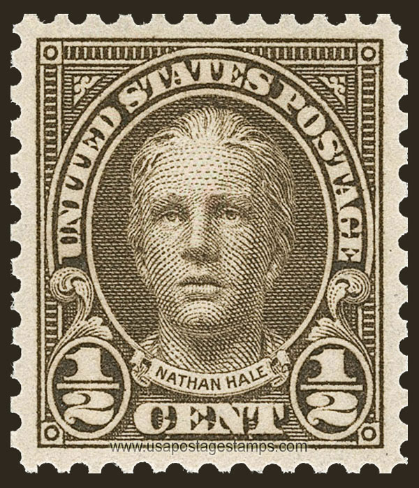 US 1929 Nathan Hale (1755-1776) �c. Scott. 653
