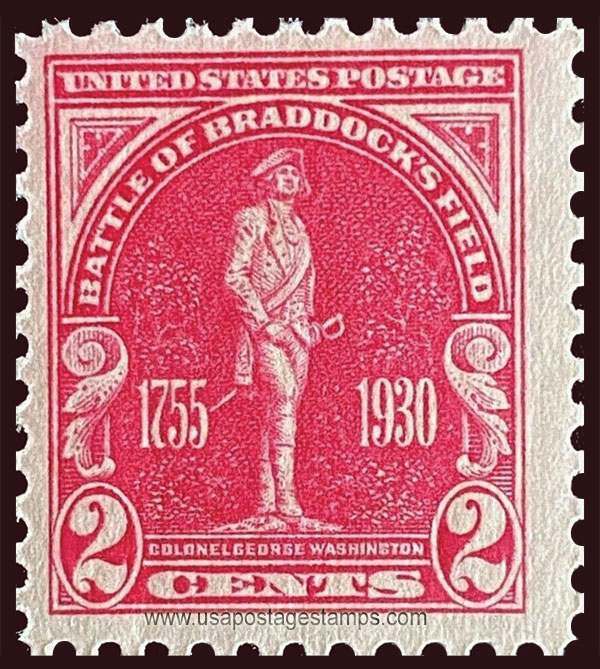 US 1930 Battle of Braddock�s Field 2c. Scott. 688