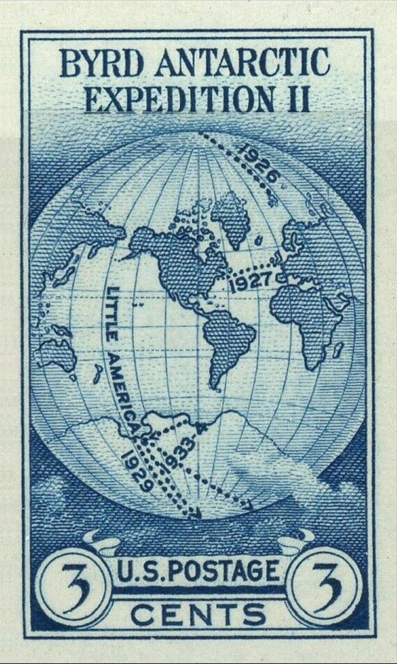 US 1934 National Stamp Exhibition ; Byrd Antartic Expedition II 3c.X6 S/S Scott. 735