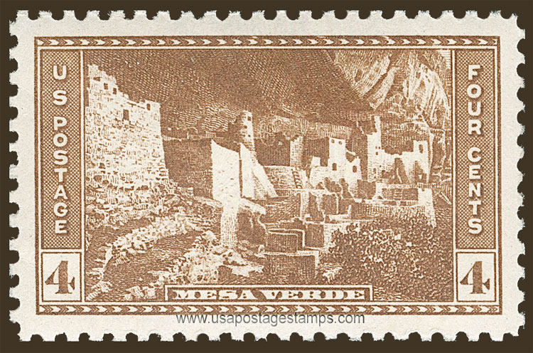 US 1934 Mesa Verde National Park, Colorado 4c. Scott. 743