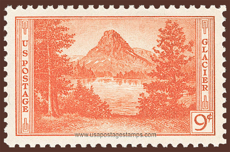 US 1934 Glacier National Park, Montana 9c. Scott. 748