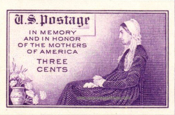 US 1935 Mothers of America Issue Imperf. 3c. Scott. 754