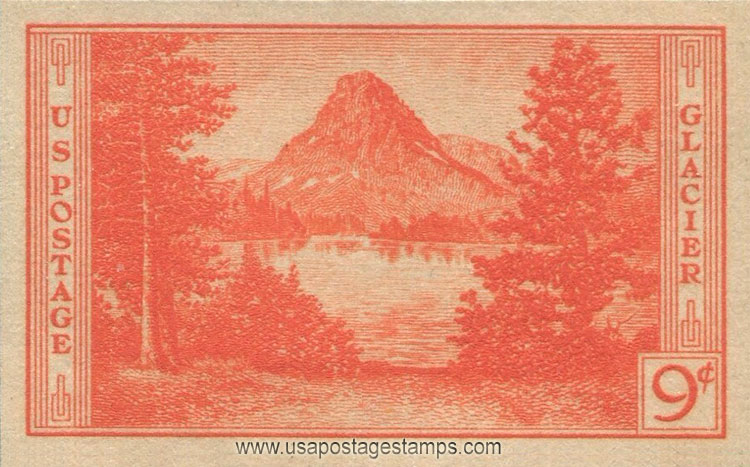 US 1935 Glacier National Park, Montana 9c. Imperf. Scott. 764