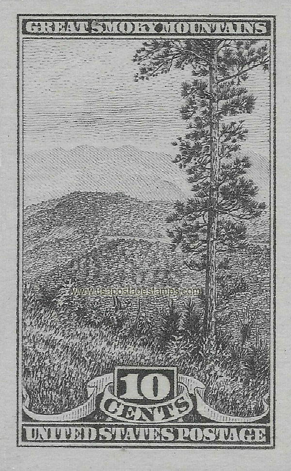 US 1935 Great Smoky Mountains National Park 10c. Imperf. Scott. 765