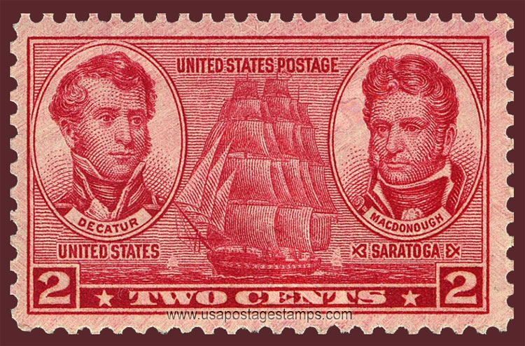 US 1937 Navy Issue ; Stephen Decatur, Thomas MacDonough 2c. Scott. 791