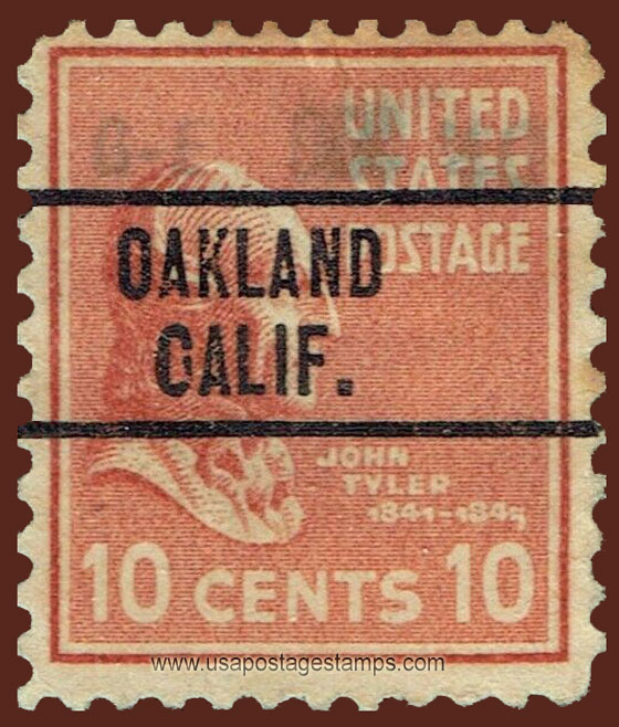 US 1938 John Tyler (1790-1862) 10c. Michel 422AV