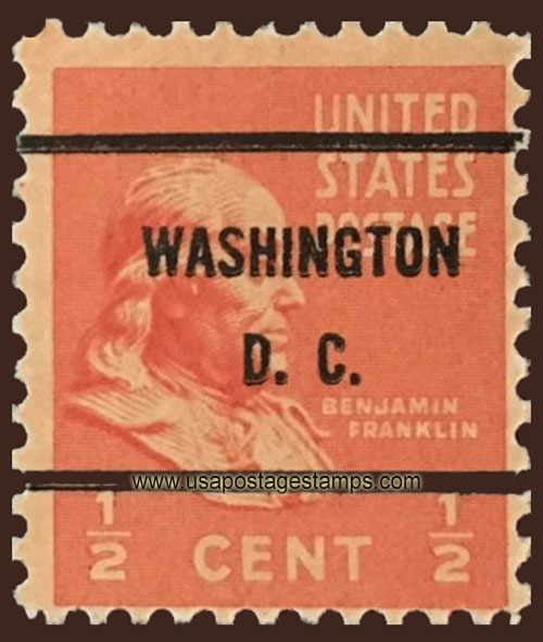 US 1938 Benjamin Franklin (1706-1790) �c. Michel PR410A