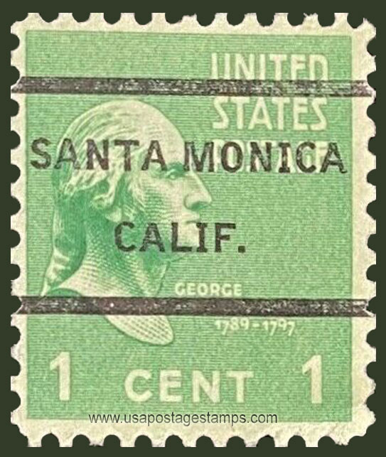 US 1938 George Washington (1732-1799) 1c. Michel PR411A