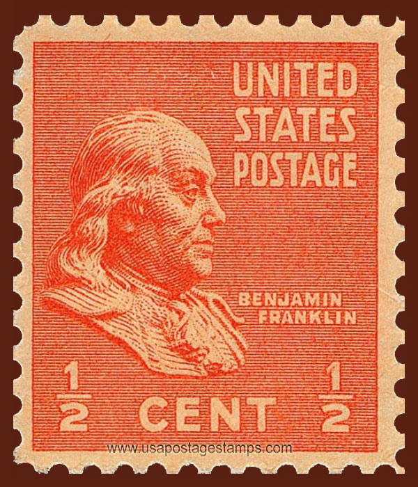 US 1938 Benjamin Franklin (1706-1790) �c. Scott. 803