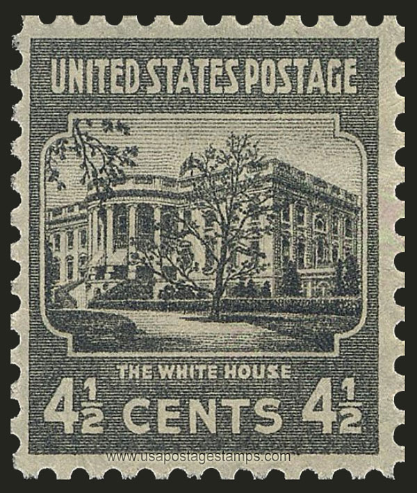 US 1938 The White House, Washington, D.C. 4�c. Scott. 809