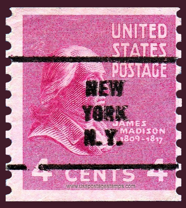 US 1939 James Madison (1751-1836) Coil 4c. Michel PR415C