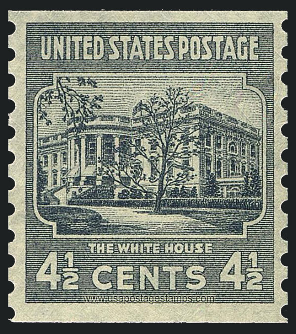 US 1939 The White House, Washington, D.C. Coil 4�c. Scott. 844