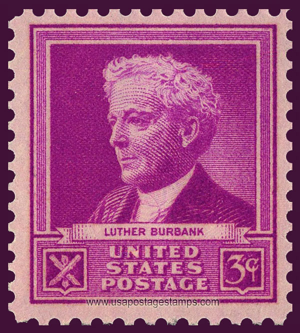 US 1940 Botanist Luther Burbank 3c. Scott. 876