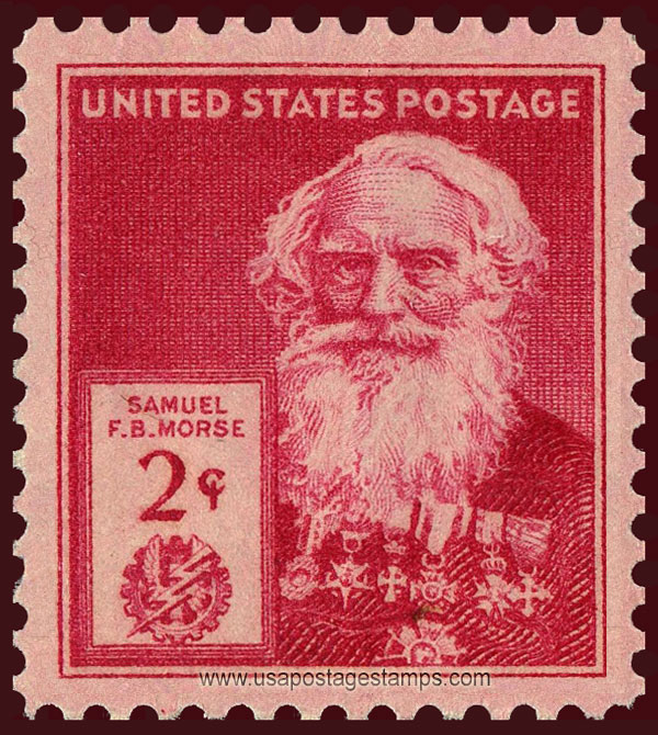 US 1940 Inventor Samuel Finley Breese Morse 2c. Scott. 890
