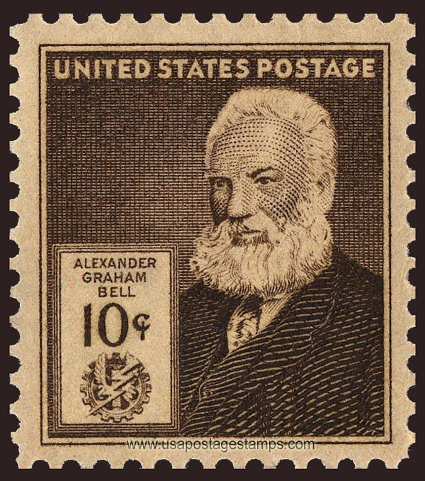 US 1940 Inventor Alexander Graham Bell 10c. Scott. 893
