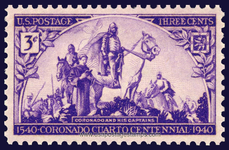 US 1940 400th Anniversary of Coronado Expedition 3c. Scott. 898