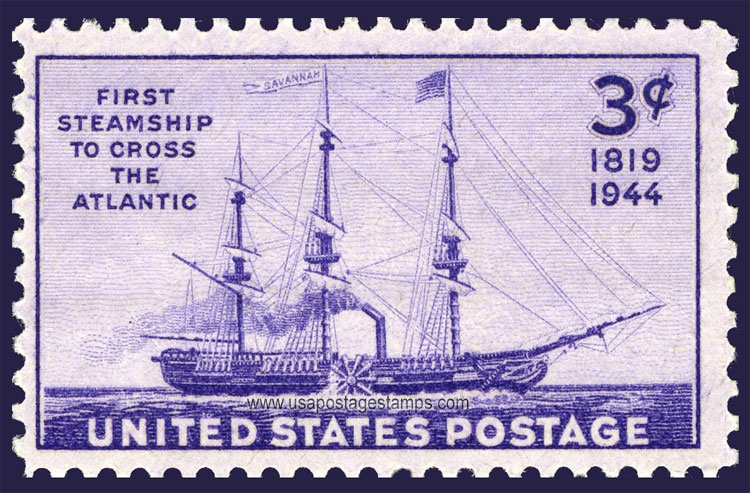 US 1944 Steamship 'Savannah' 3c. Scott. 923