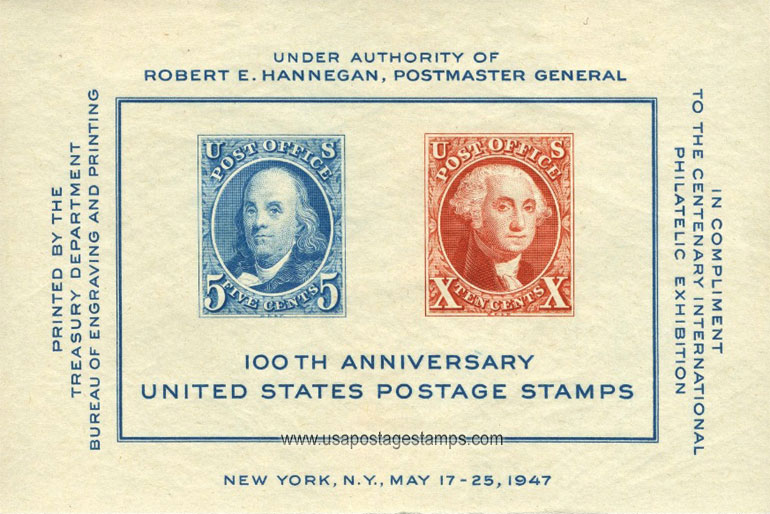 US 1947 Centenary International Philatelic Exhibition (CIPEX) 15c. Scott. 948