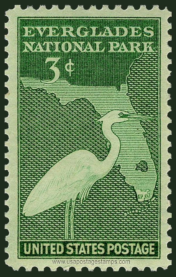 US 1947 Everglades National Park 3c. Scott. 952