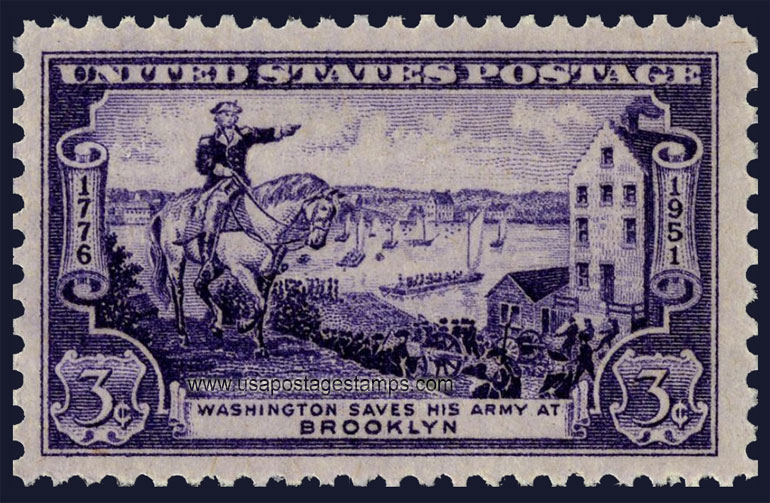 US 1951 Battle of Brooklyn 3c. Scott. 1003