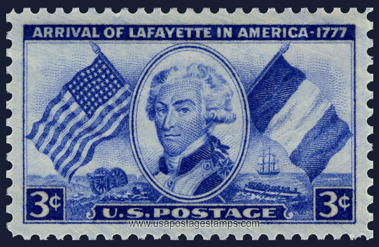 US 1952 Marquis de Lafayette 3c. Scott. 1010
