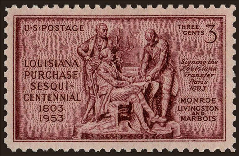 US 1953 Louisiana Purchase Sesquicentennial 3c. Scott. 1020