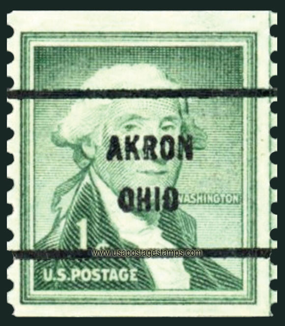 US 1954 George Washington (1732-1799) Coil 1c. Michel PR651C