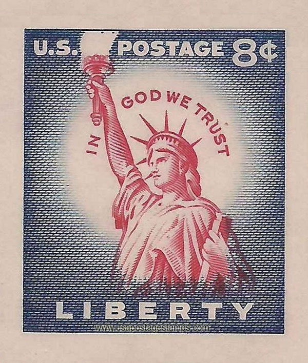 US 1956 5th Int. Philatelic Exhibition, FIPEX 8c. Imperf. Scott. 1075b