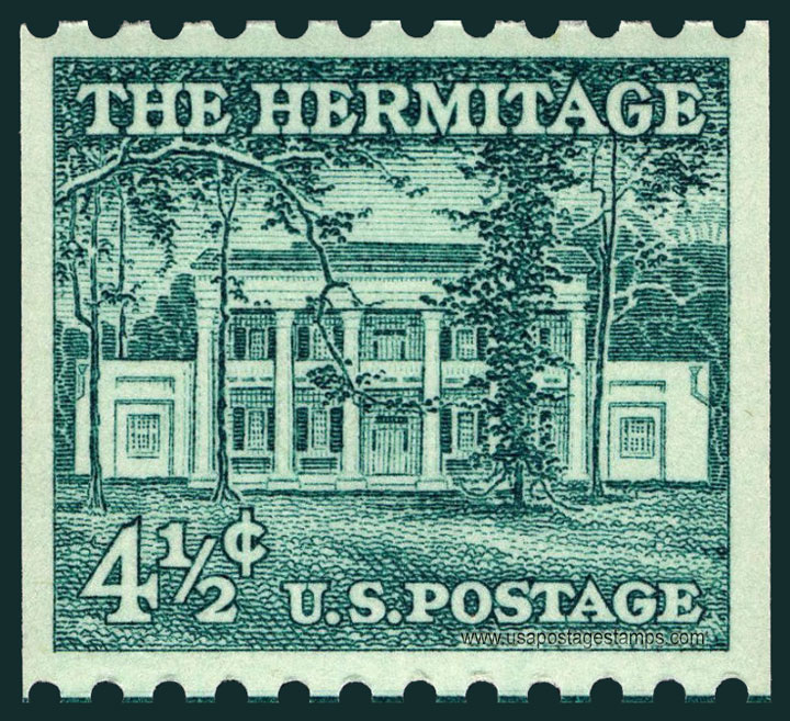 US 1959 The Hermitage, Nashville, Tennessee ; Coil 4�c. Scott. 1059
