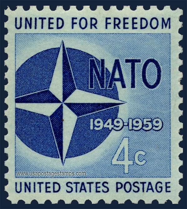 US 1959 North Atlantic Treaty Organization (NATO) 4c. Scott. 1127