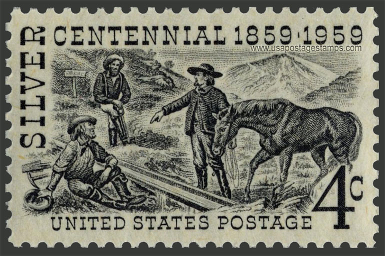 US 1959 Silver Centennial 4c. Scott. 1130