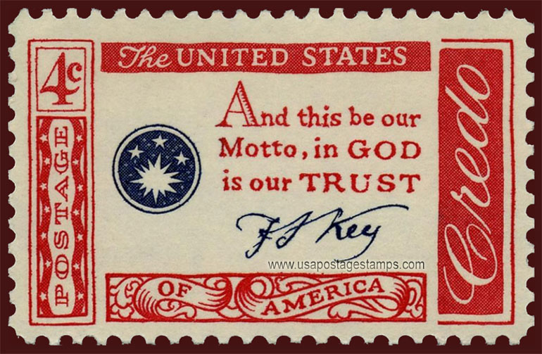 US 1960 Francis Scott Key Quotation ; American Credo 4c. Scott. 1142
