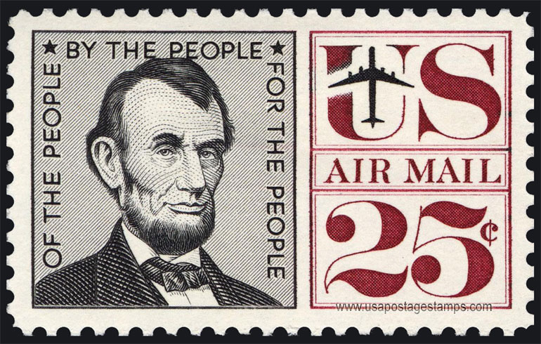 US 1960 'Airmail' Liberty Bell 25c. Scott. C57