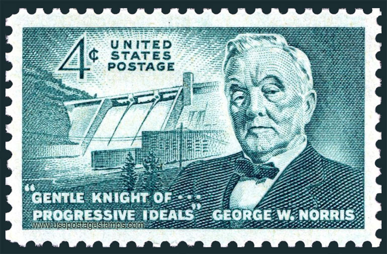 US 1961 Senator George William Norris 4c. Scott. 1184